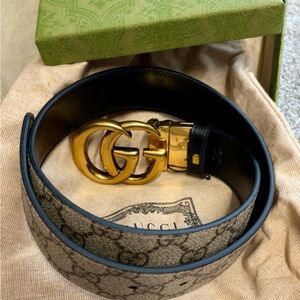 Authentic Gucci GG Marmont Reversible Belt Size 26